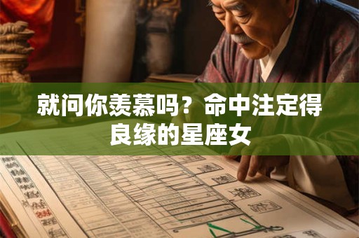 就问你羡慕吗？命中注定得良缘的星座女