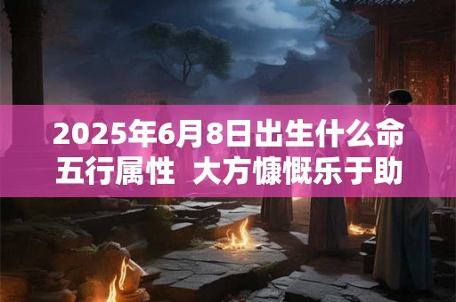 2025年6月8日出生什么命五行属性  大方慷慨乐于助人