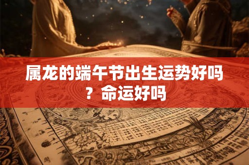 属龙的端午节出生运势好吗？命运好吗