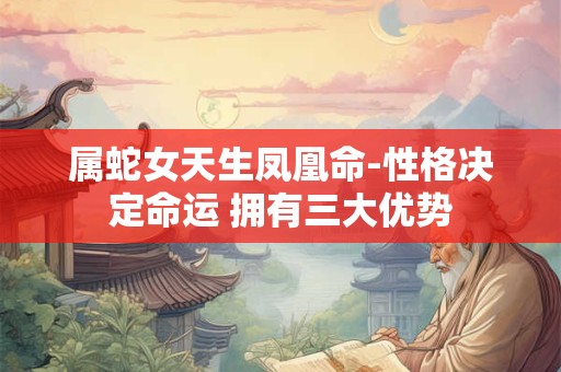 详细阅读:属蛇女天生凤凰命-性格决定命运 拥有三大优势 属蛇女天生凤凰命-性格决定命运 拥有三大优势