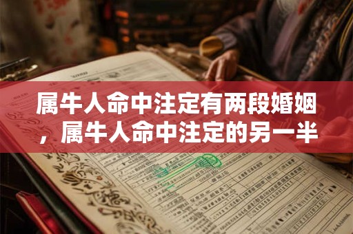 属牛人命中注定有两段婚姻，属牛人命中注定的另一半