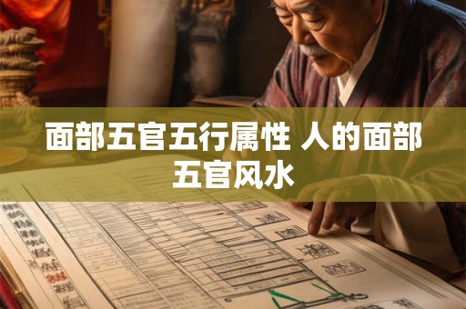 面部五官五行属性 人的面部五官风水