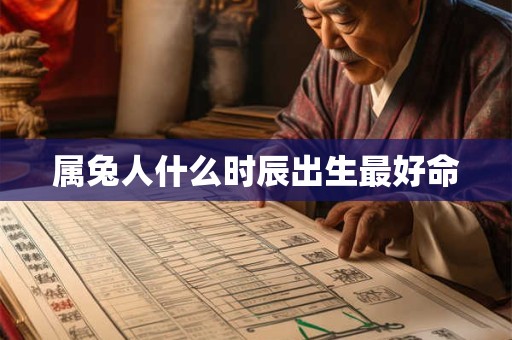 属兔人什么时辰出生最好命