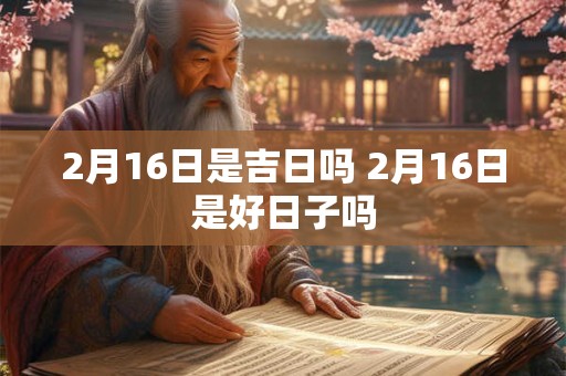 2月16日是吉日吗 2月16日是好日子吗