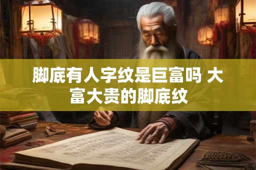 脚底有人字纹是巨富吗 大富大贵的脚底纹
