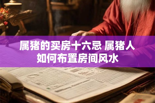 属猪的买房十六忌 属猪人如何布置房间风水