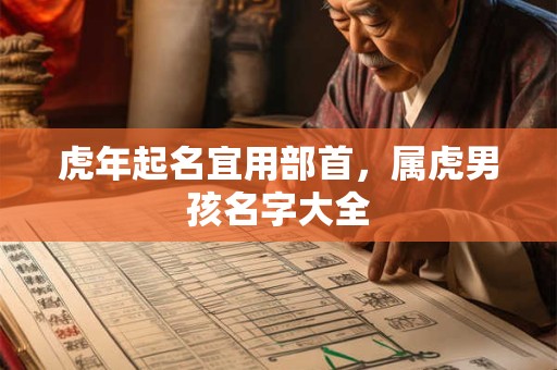 详细阅读:虎年起名宜用部首,属虎男孩名字大全 虎年起名宜用部首,属虎男孩名字大全