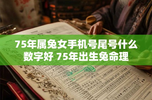 75年属兔女手机号尾号什么数字好 75年出生兔命理