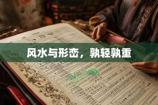 风水与形峦，孰轻孰重