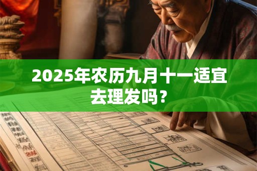 2025年农历九月十一适宜去理发吗？