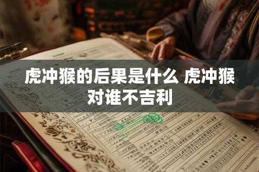 虎冲猴的后果是什么 虎冲猴对谁不吉利