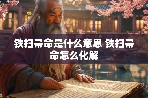 铁扫帚命是什么意思 铁扫帚命怎么化解