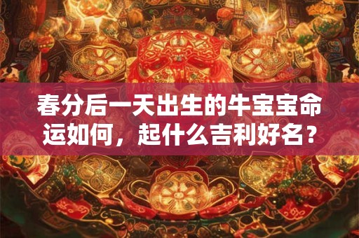 春分后一天出生的牛宝宝命运如何，起什么吉利好名？