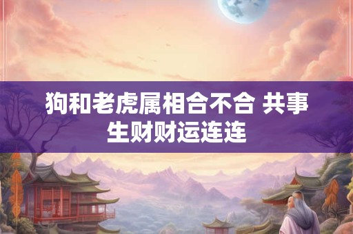 狗和老虎属相合不合 共事生财财运连连