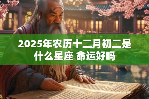 2025年农历十二月初二是什么星座 命运好吗