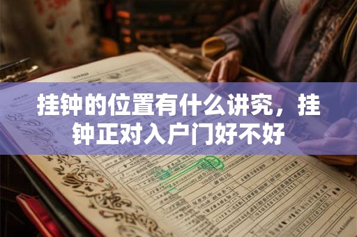 挂钟的位置有什么讲究，挂钟正对入户门好不好