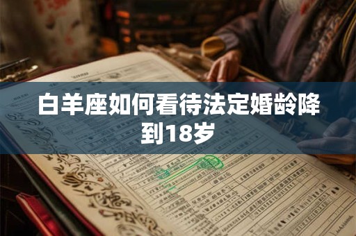 白羊座如何看待法定婚龄降到18岁