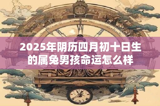 2025年阴历四月初十日生的属兔男孩命运怎么样