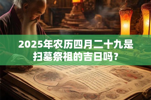 2025年农历四月二十九是扫墓祭祖的吉日吗？