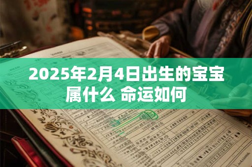 2025年2月4日出生的宝宝属什么 命运如何