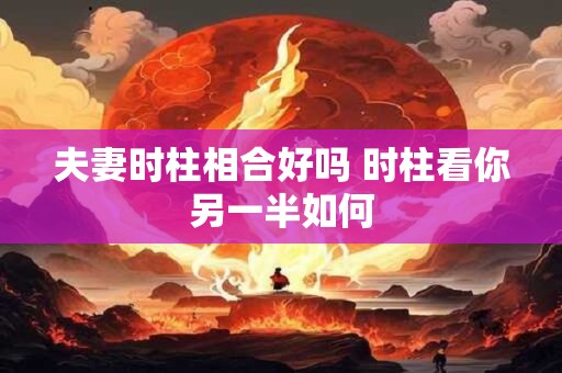 夫妻时柱相合好吗 时柱看你另一半如何
