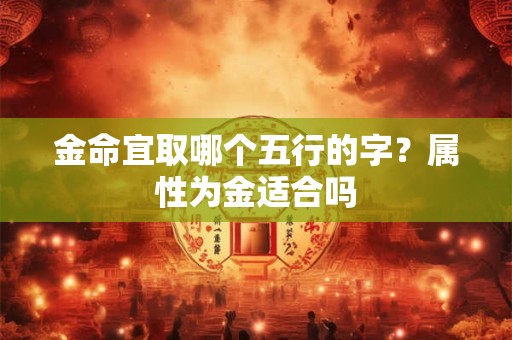 金命宜取哪个五行的字？属性为金适合吗