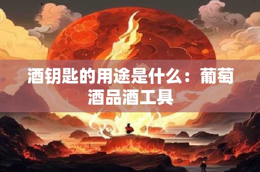 酒钥匙的用途是什么：葡萄酒品酒工具