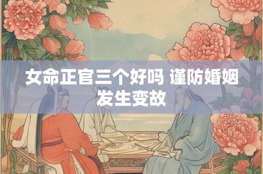 女命正官三个好吗 谨防婚姻发生变故