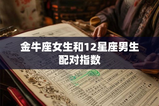 金牛座女生和12星座男生配对指数