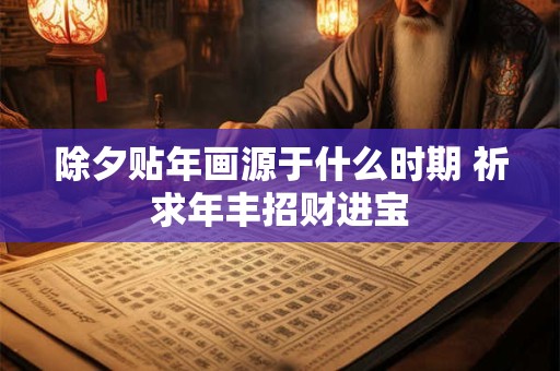 除夕贴年画源于什么时期 祈求年丰招财进宝