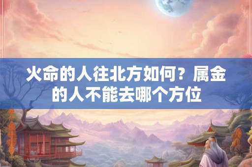 火命的人往北方如何？属金的人不能去哪个方位