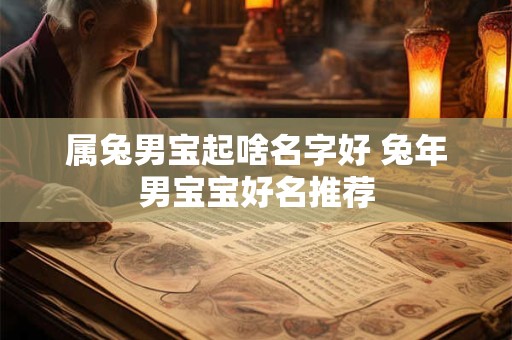 属兔男宝起啥名字好 兔年男宝宝好名推荐