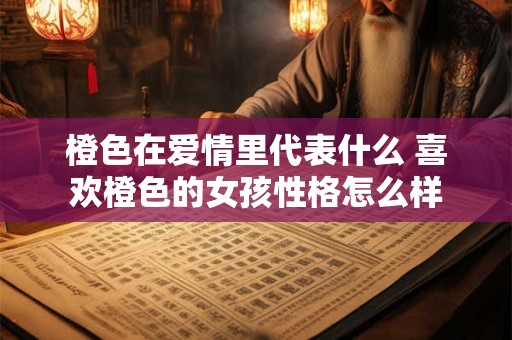 橙色在爱情里代表什么 喜欢橙色的女孩性格怎么样