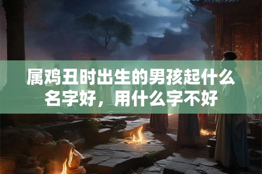 属鸡丑时出生的男孩起什么名字好，用什么字不好