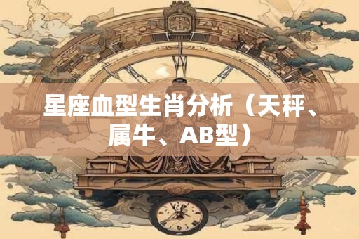 星座血型生肖分析（天秤、属牛、AB型）