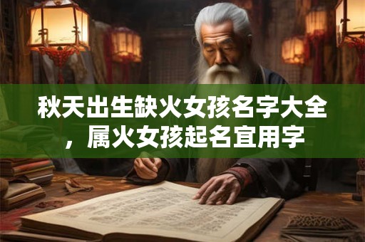 秋天出生缺火女孩名字大全，属火女孩起名宜用字