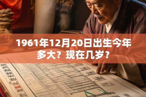 1961年12月20日出生今年多大？现在几岁？