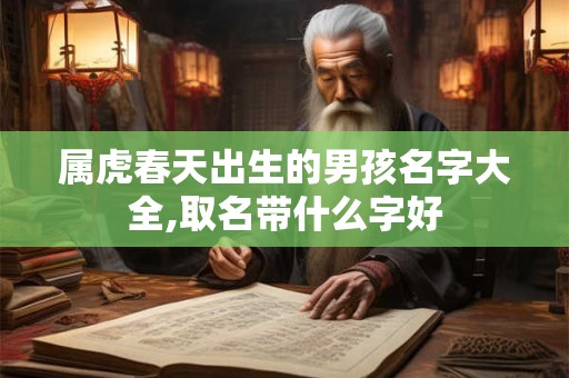 属虎春天出生的男孩名字大全,取名带什么字好