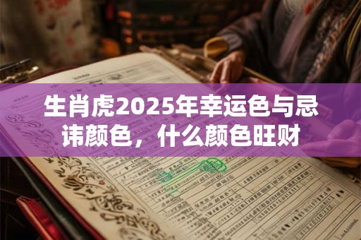 生肖虎2025年幸运色与忌讳颜色，什么颜色旺财