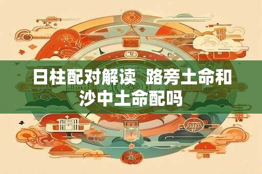日柱配对解读  路旁土命和沙中土命配吗