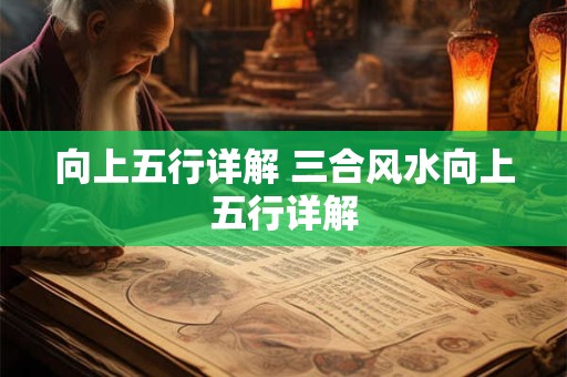 向上五行详解 三合风水向上五行详解