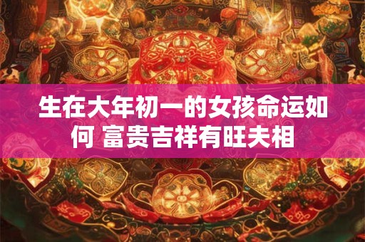生在大年初一的女孩命运如何 富贵吉祥有旺夫相