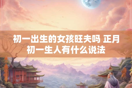 初一出生的女孩旺夫吗 正月初一生人有什么说法