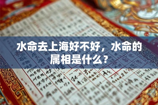 水命去上海好不好，水命的属相是什么？