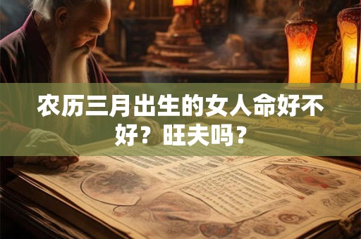 农历三月出生的女人命好不好？旺夫吗？