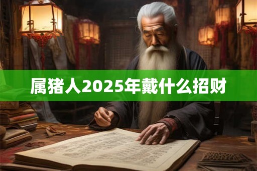 属猪人2025年戴什么招财