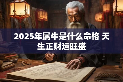 2025年属牛是什么命格 天生正财运旺盛