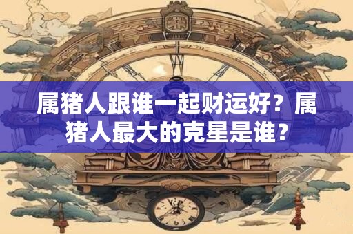 属猪人跟谁一起财运好？属猪人最大的克星是谁？