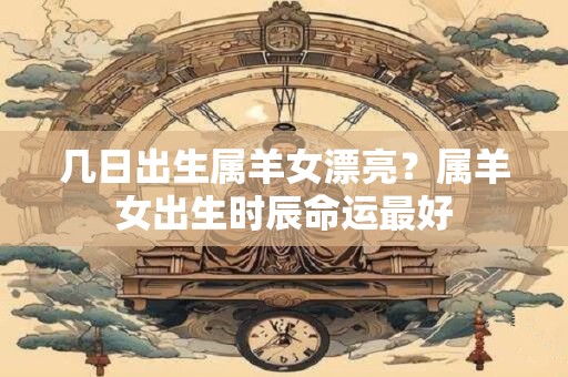几日出生属羊女漂亮？属羊女出生时辰命运最好