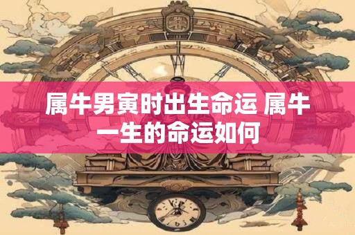 属牛男寅时出生命运 属牛一生的命运如何